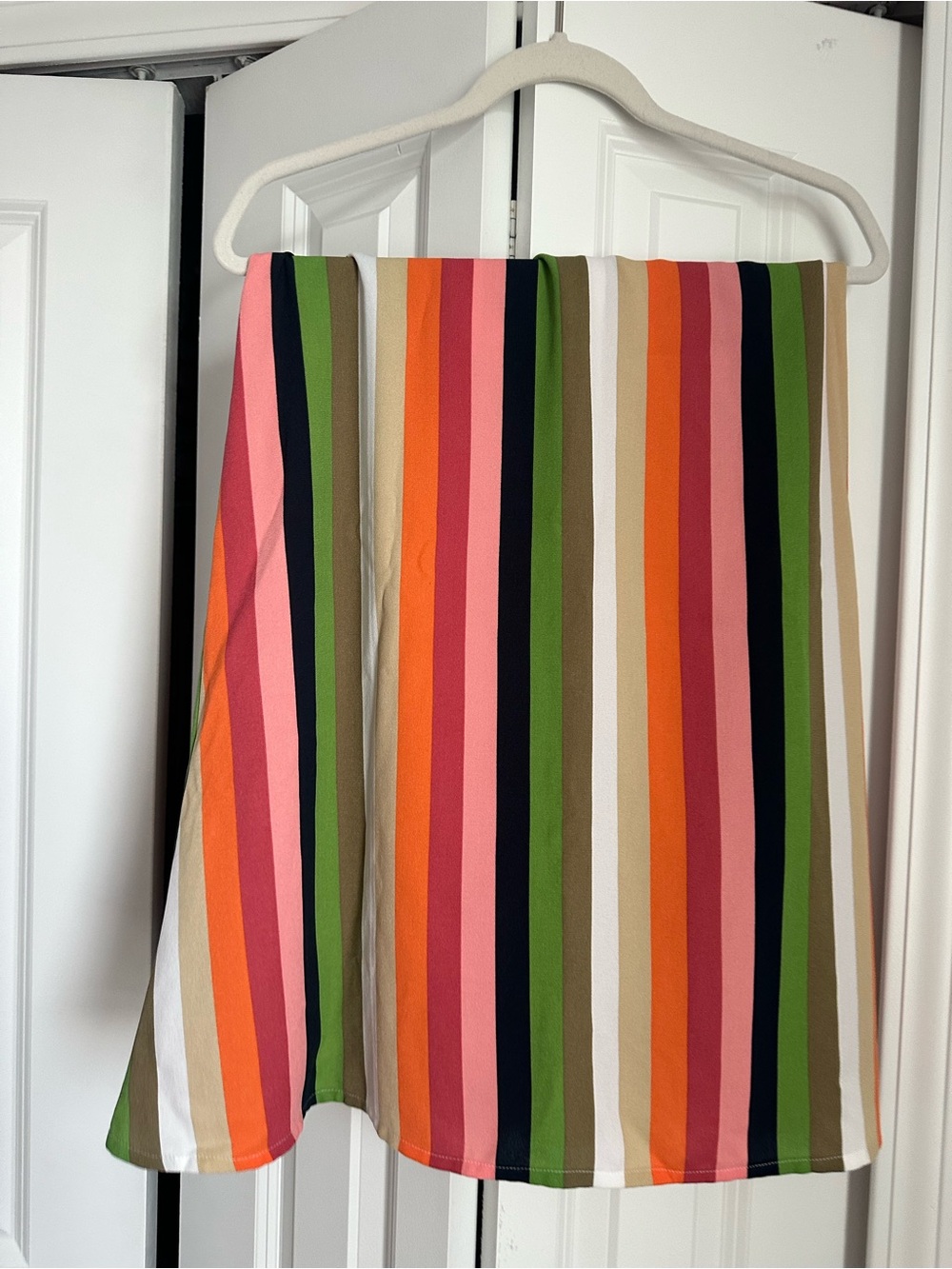Gianni Bini Multicolor Vertical Stripe Midi Skirt (Dillards)